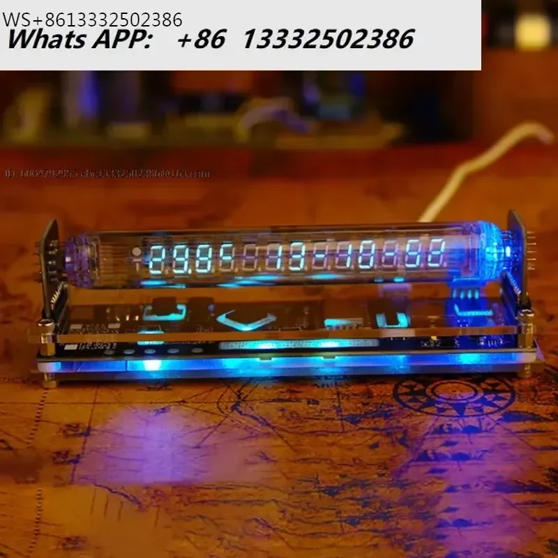 Nixie Tube Table Clocks Vacuum-tube Digital Tabletop Glow Tube Clock Electronic Watches Room Decorating Items Office Desk