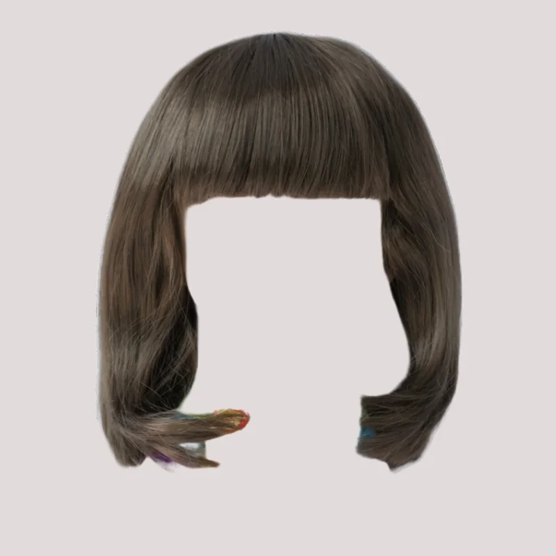 

JD045 Full Bang Fashion Curly BJD Synthetic Mohair Wig Suit For Size 3-4inch to 10-11inch Pretty Wave Doll Hair Accessories