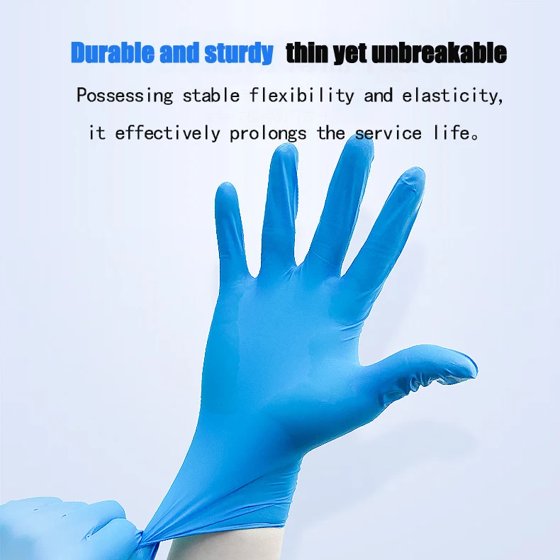 

100/200PCS Disposable Multi-purpose Nitrile Gloves for Home Clean Food Processing Precision Manufacturing Hairdressing