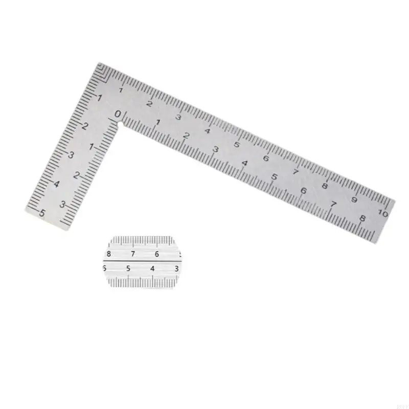 R6FF L Square Ruler Metal Square for Woodworking Measuring Furniture Making