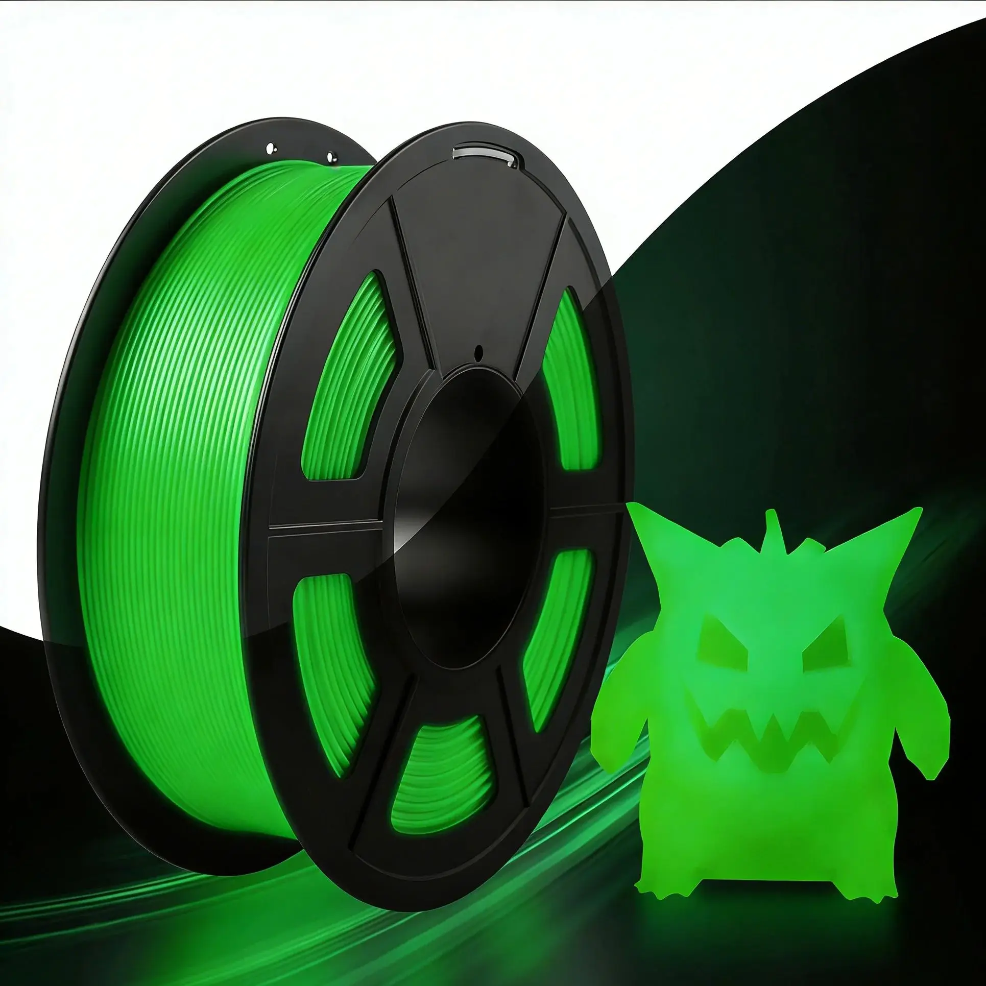 

Glow in The Dark PLA Filament,Luminous PLA 3D Printer Filament 1.75mm Dimensional Accuracy +/- 0.02mm,Glow Green,250g