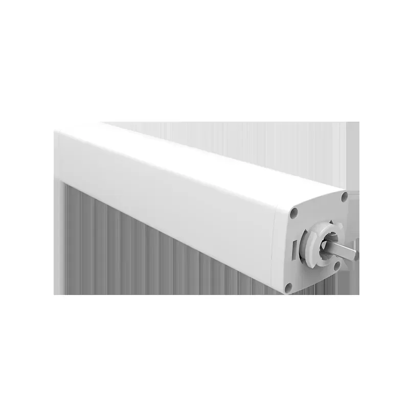 Smart Electric Curtain Track RS485 Motorized Rail System Low Noise Auto Open Close Remote Control for Office Home Automation