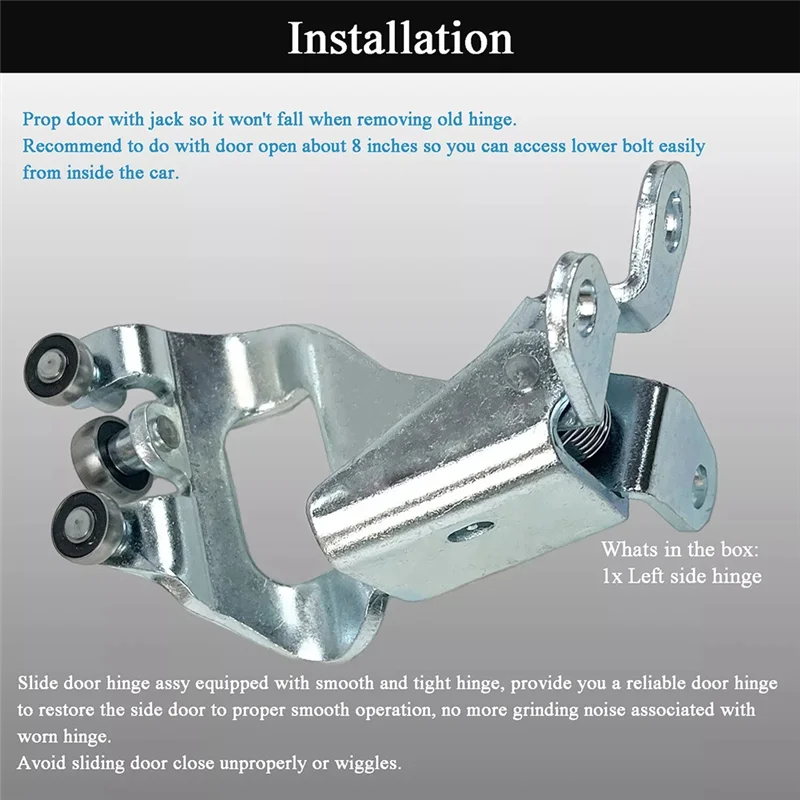 

Left Side Middle Center Sliding Door Hinge Assembly 68390-08041 6839008041 For Toyota Sienna 2011-2020-ABQF