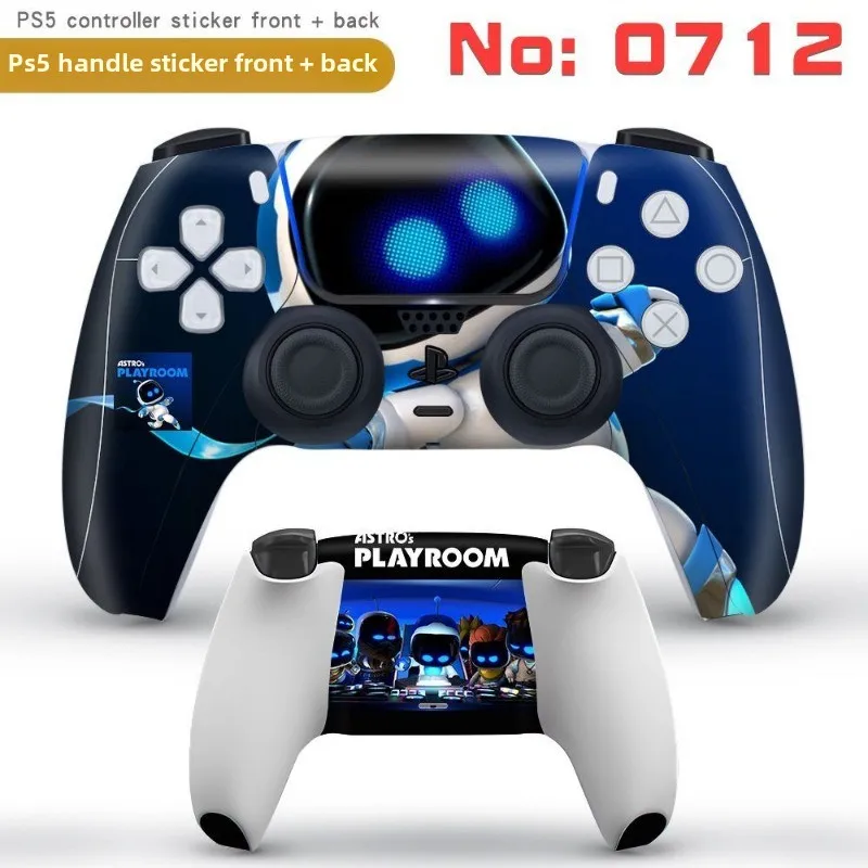 Astro Bot Cartoon PS5 Gamepad Vinyl Decal Skins for Sony Playstation 5 Protective Cover Controllers Stickers Game Accessories