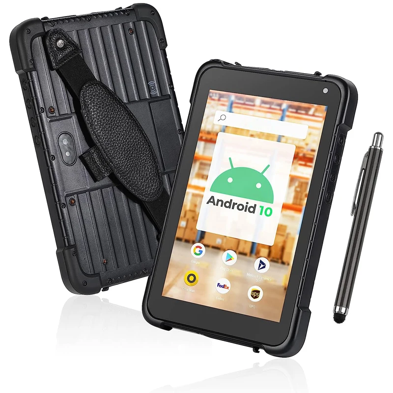 

Android 10 Rugged Tablet 4GB RAM 64GB ROM NFC 4G Lte Qualcomm Industrial Waterproof Tablet IP67 Wifi GPS Barcode Scanner