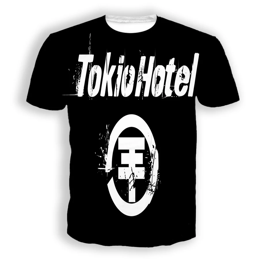 T-shirts Rock Band Tokio Hotel 3D Printed Summer Tees Streetwear O Neck Short Sleeve TShirt Oversized Men Women Tops Clothing