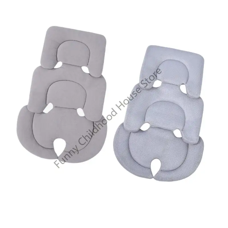 D0LA Breathable Baby Strollers Pad Universal Fitting For Different Models Nonslip Back Support With Comfortable Fleece