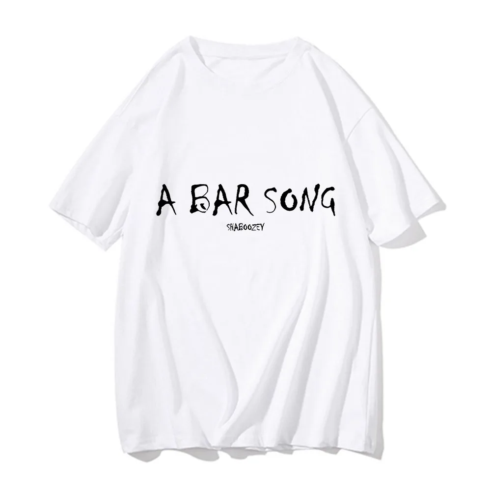 Shaboozey T-shirt A Bar Song Short Sleeve Hip Hop Cotton Tee-shirt Funko Pop Round Neck Tshirt Sudaderas Vintage Gothic Clothing