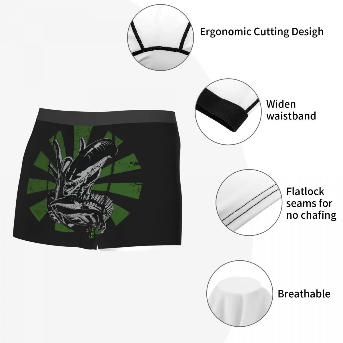 Xenomorph Essential Alien Men Underpants Highly Breathable Top Quality Gift Idea