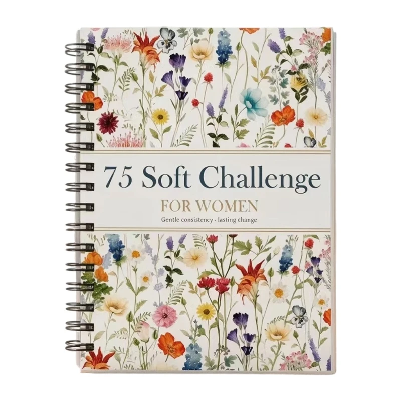 75 Soft Planner for Women, 108 Full-Color Pages with 75 Guided Daily Entries, Weekly Reviews, Lay-Flat Binding, and Ruled 896C
