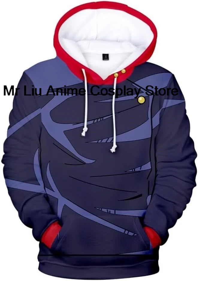 

Yuji Itadori Hoodie Adult Anime Cosplay Costume Ryomen Sukuna 3D Printed Sweater Pullover Sweatshirt