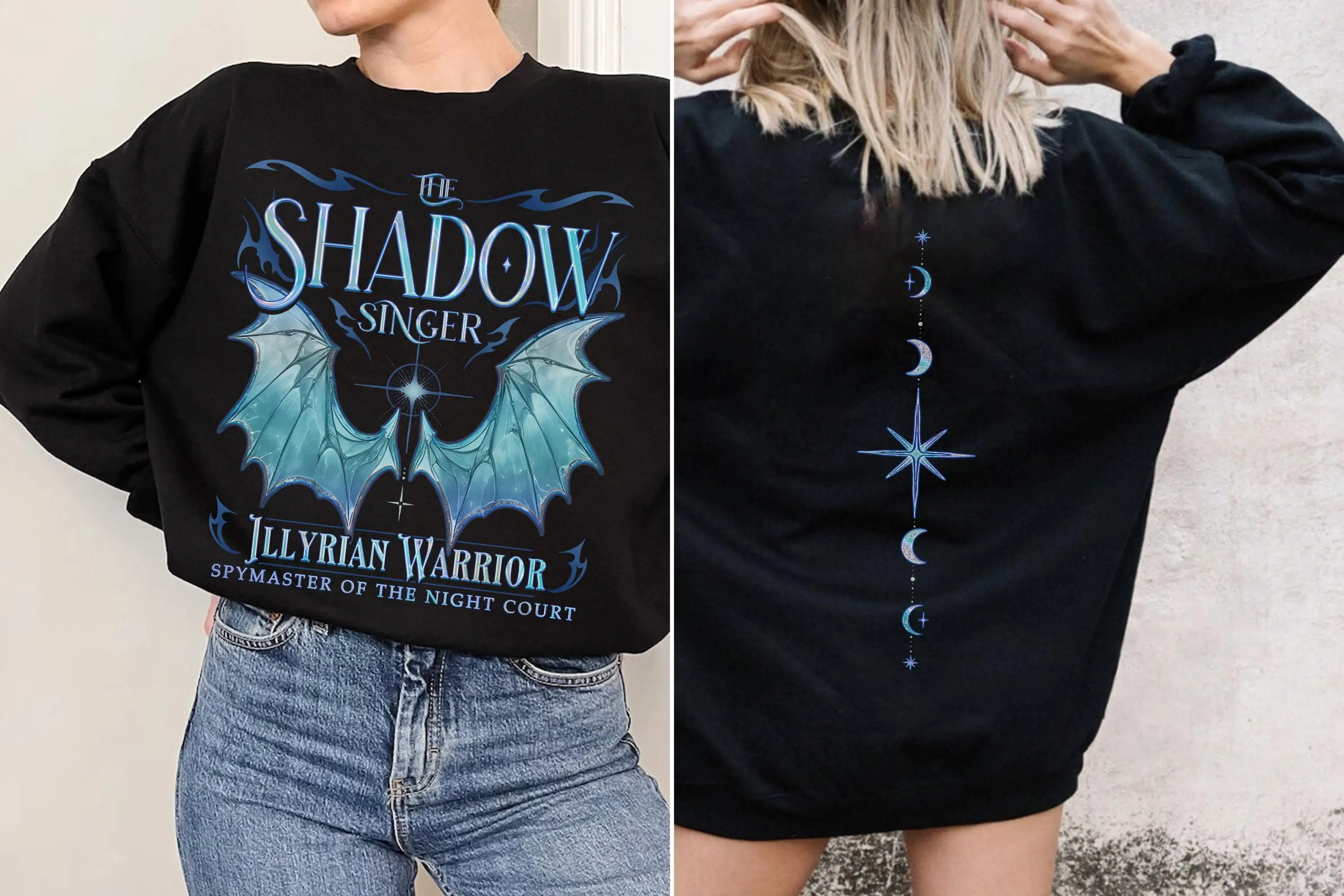 Shadowsinger Night Court T-shirts, Azriel SJM Book Merch Inspired, The Bat Boys Velraris Tee Shirt