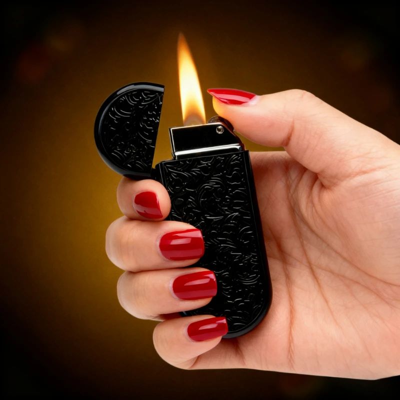 

Mini Thin Butane Lighter: Metal Grinding Wheel, Compact Jet Torch, Flint Gas Lighter Gadgets for Smokers
