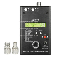 English verison  HF +UV AW07A HF/VHF/UHF 160M 490Mhz Impedance SWR Antenna Analyzer Shortwave Ham Radio + English Manual