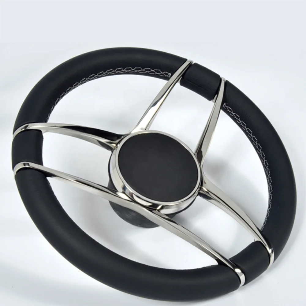 Genuine Marine Hardware Steering Wheel Boat Aluminum Custom Speed Boat Parts Ship Steering Helm Wheel