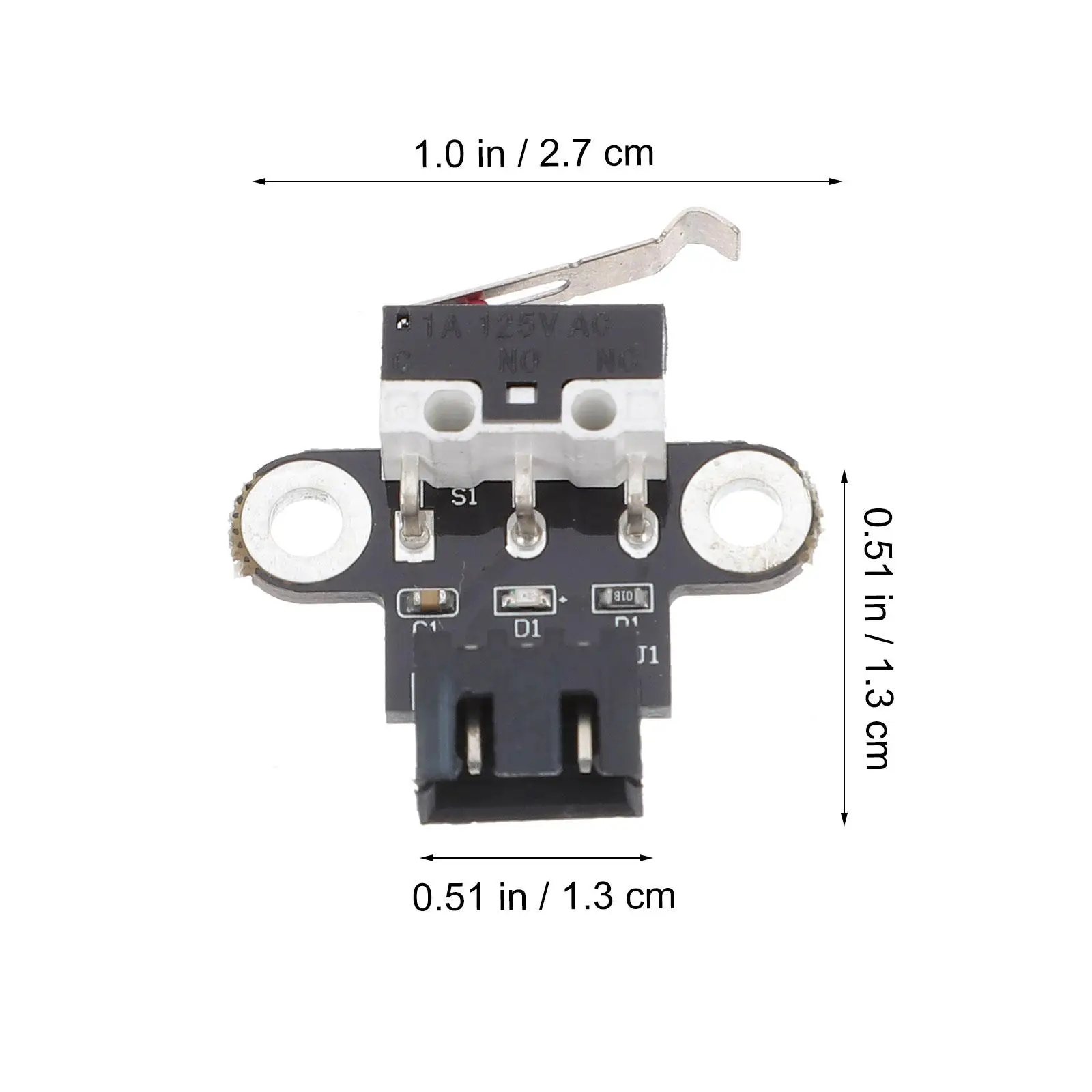 6pcs Mechanical Endstop Switch 3D Printer Accessory High Precision Positioning Easy Installation Long Life Thick Copper Core