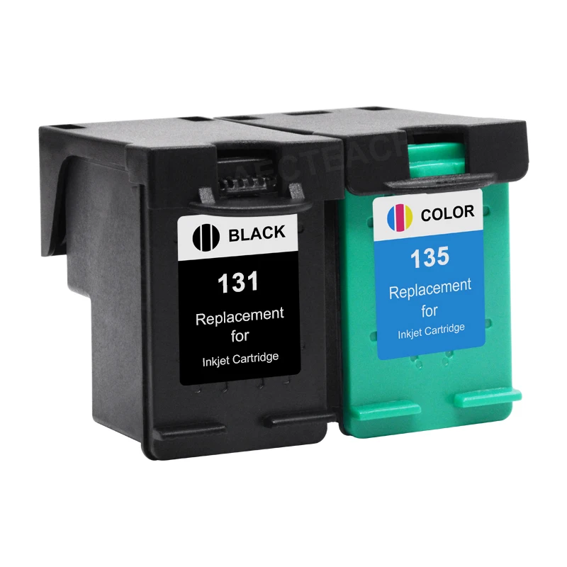 Aecteach 131 135 Ink Cartridge Replacement for HP 131 135 for HP131 For HP135 Deskjet 460 5740 5940 6520 6540 2570 5743