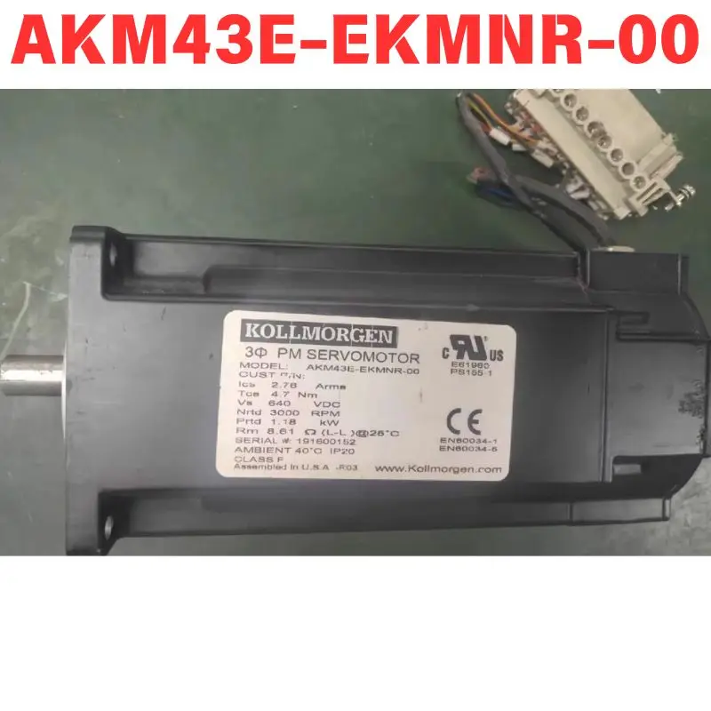 

Used AKM43E-EKMNR-00 electric machinery The test results are normal