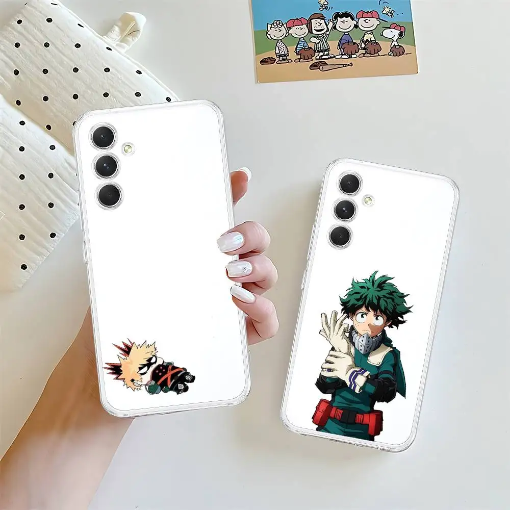 My Hero Academia Phone Case For Samsung Galaxy S21 S22 S23 S24 S25ULTRA FE Ultra Plus5G A52S Transparent Cover