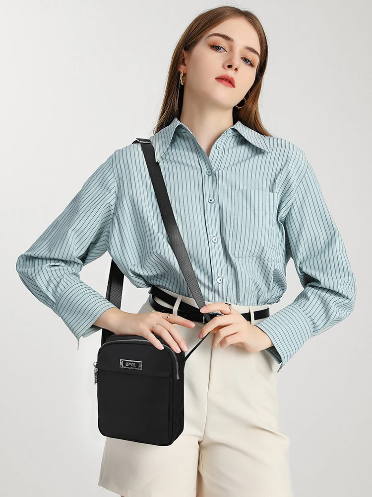EPOL Shoulder Bags for Women All-match Small-sized hand bag ladies Simple Canvas Fashion Oxford Nylon Crossbody Bags 6026-03