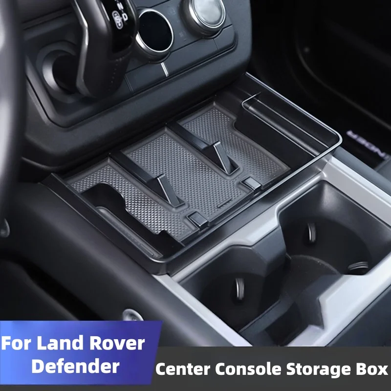 

For Land Rover Defender 2025-2026 ABS Center Console Organizer Tray Center Console Storage Box Insert Secondary Tray Accessories