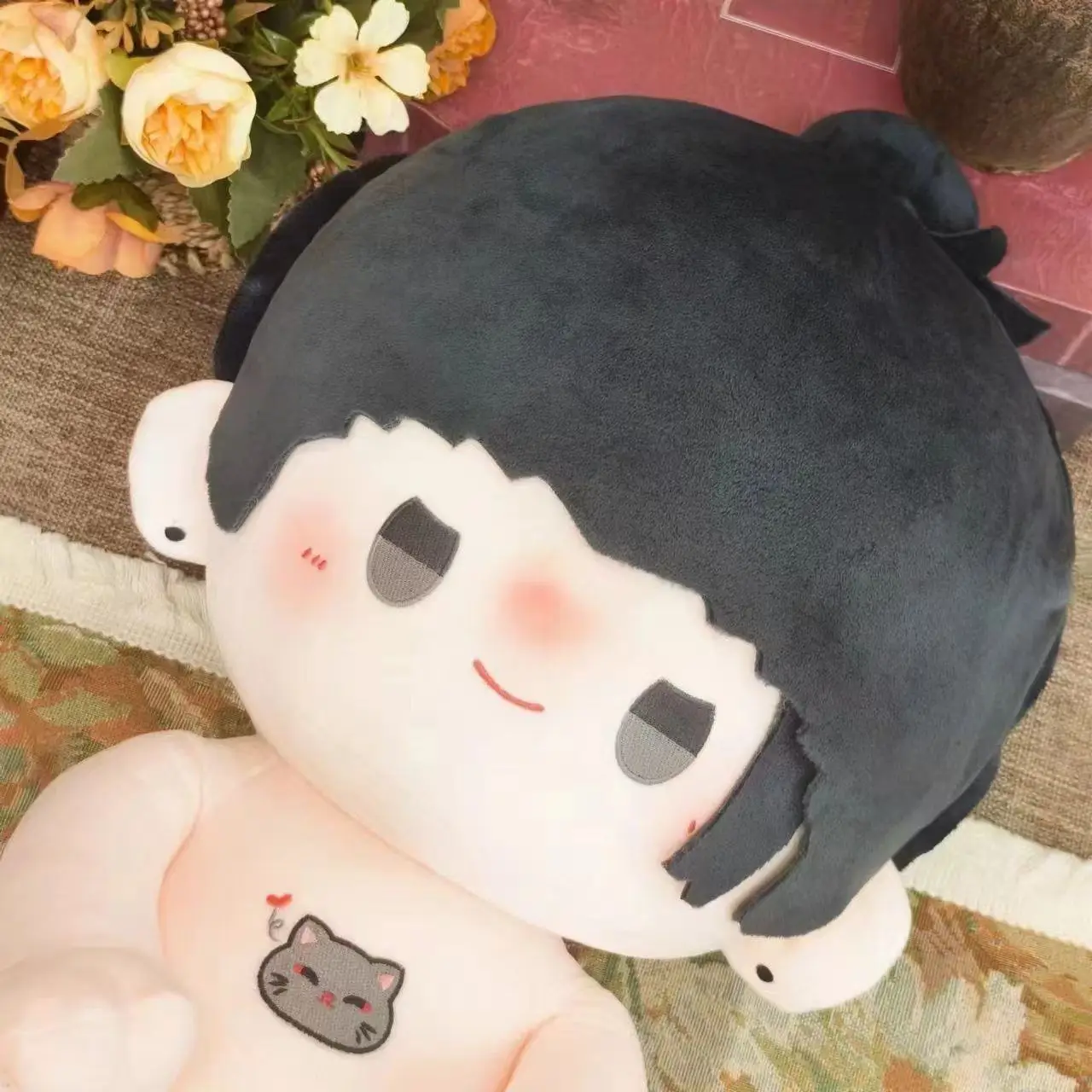 Jujutsu Kaisen Geto Suguru 40CM Katoenen Pop Cosplay Kleding Schattige Delicatesse Harige Plushie Oren Kerstcadeaus Speelgoed voor kinderen Schattig