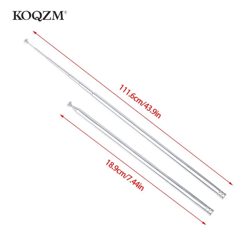 111cm 7 Section Metal Full-Channel Am Fm Radio Universal Antenna Telescopic Antenna Aerial M3