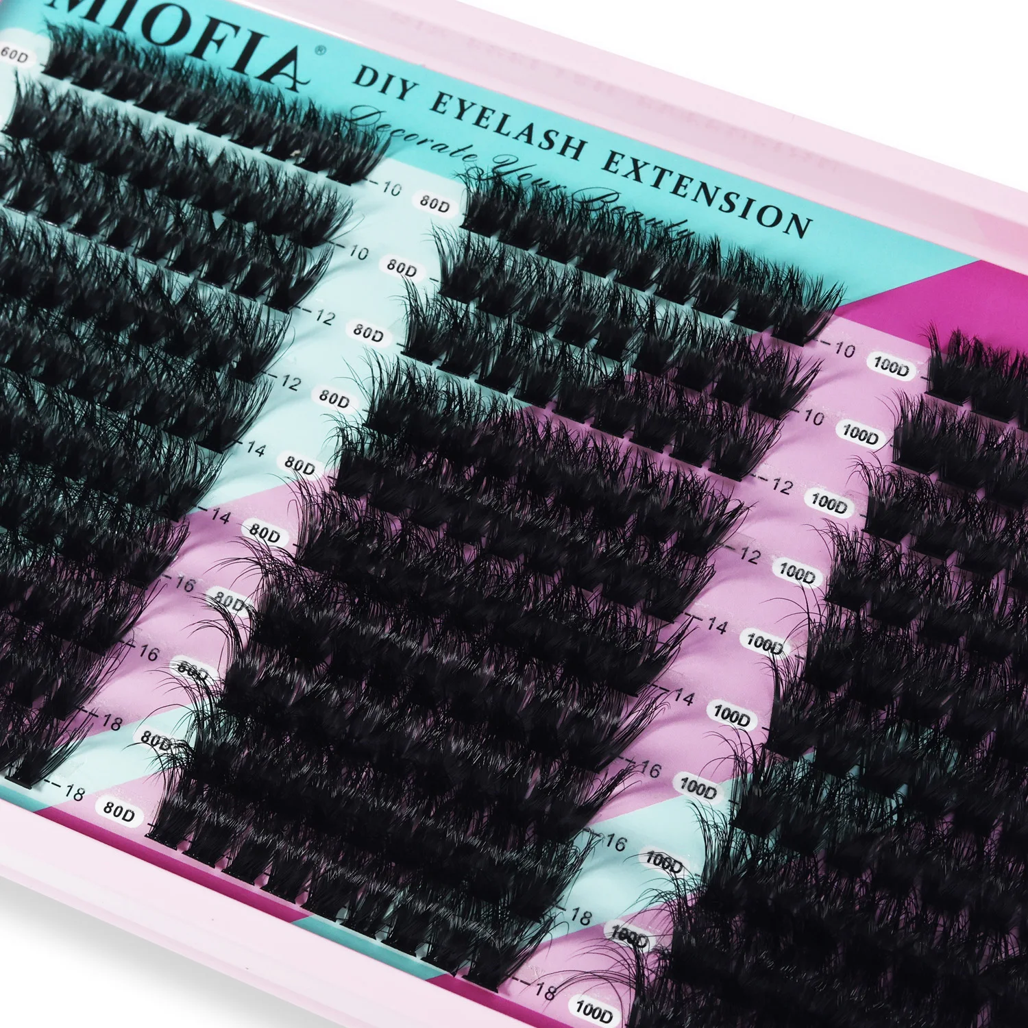 Picture 3: 5D Super Fluffy Cluster Lashes 100D 150D Thick Individual Eyelashes 10-18mm Natural Style Reusable DIY Lash Extensions
