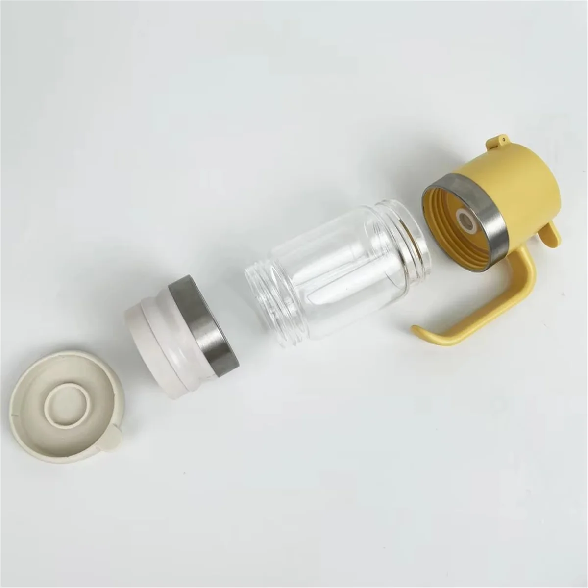 KSOL 300ml Glass Honey Dispenser - Easy-to-Clean Kitchen Tool for Maple Syrup, Sauces, and More
