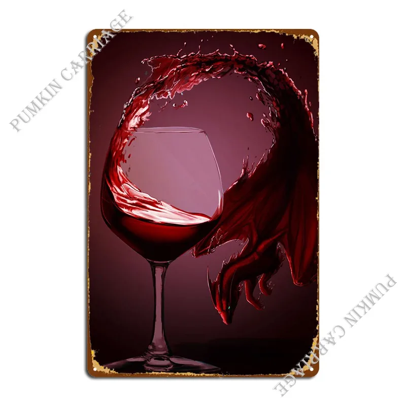 

Dragon Wine Metal Signs Vintage Create Custom Design Pub Tin Sign Poster