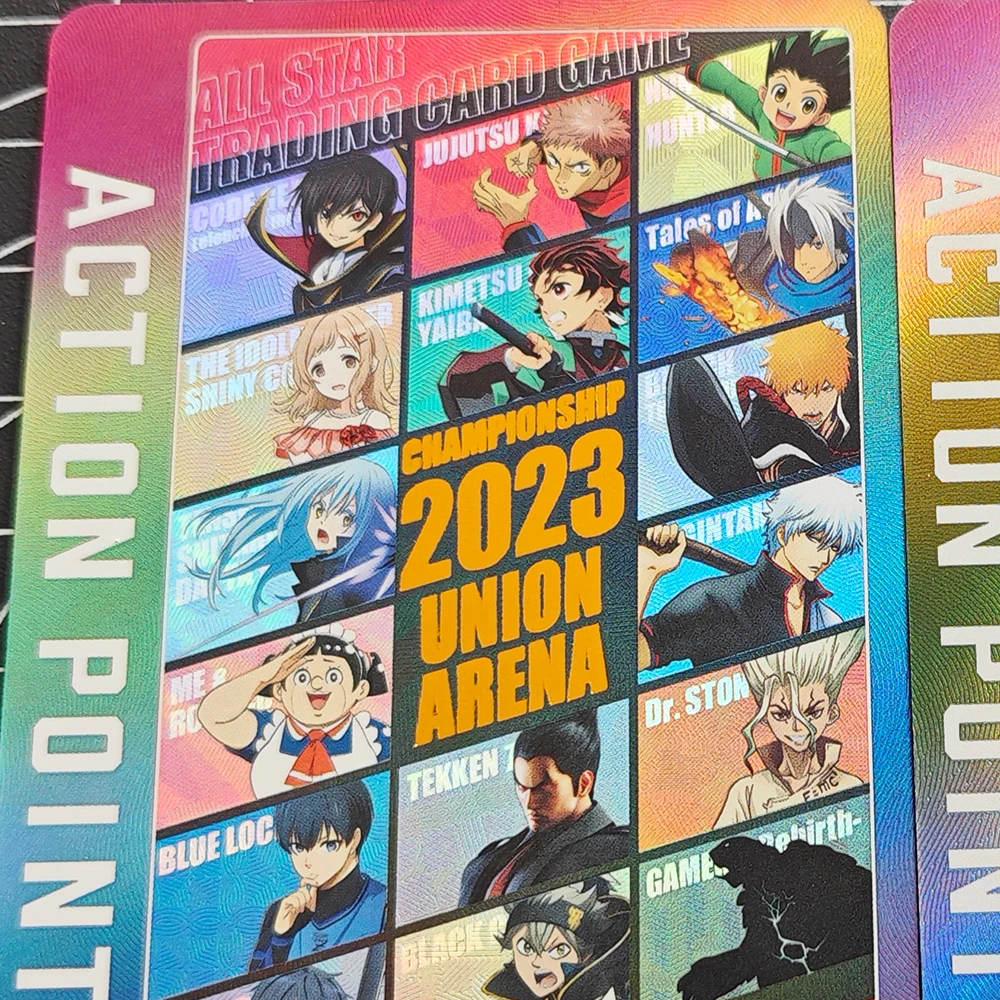 Anime Collection Card TRADING CARD GAME Union Arena 2023 Championship Commemorative Card Refractive Color Flash UV Pattern Gift