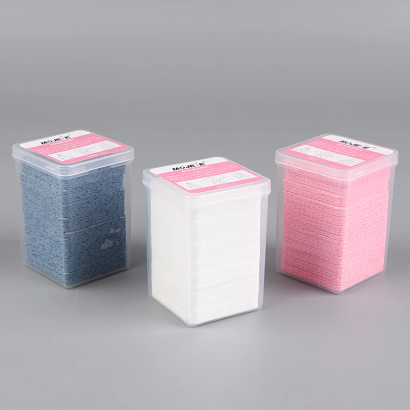 Lingettes en Papier Coton pour Dissolvant de Colle à Cils, Tampons Nettoyants pour la Bouche de la Bouteille de Colle, Empêche l'Ecreusement des Extensions de Cils, 200 Pièces