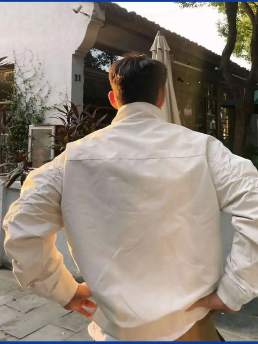 

Американский Sle Jaet, футболка, осенне-зимняя одежда с воротником-стойкой, повседневная цветная ретро уличная спецодежда, универсальная летная одежда...