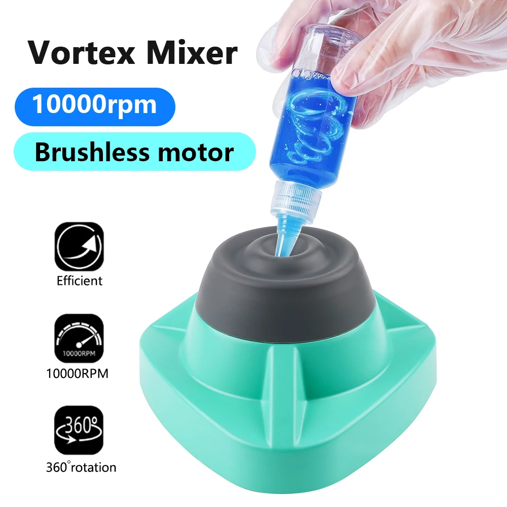 Mini Vortex Mixer 10000RPM Tattoo Ink Pigment Mixer Vibrator Powerful Swirl Shake Mixer for Acrylic Pigments Nail Polish Mascara