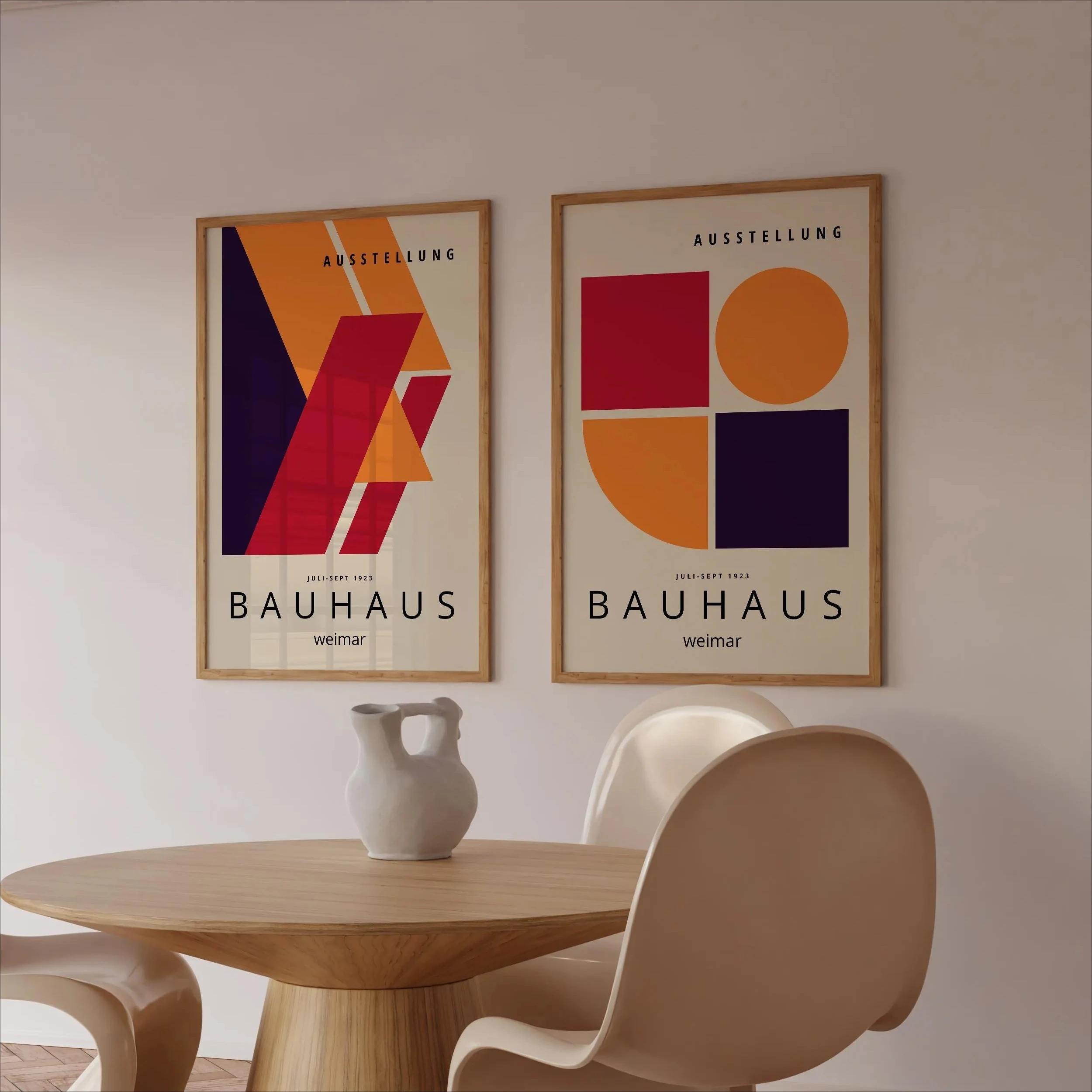 Poster Seni Dinding Geometris  - Abstract Canvas Set ulasan dan harga
