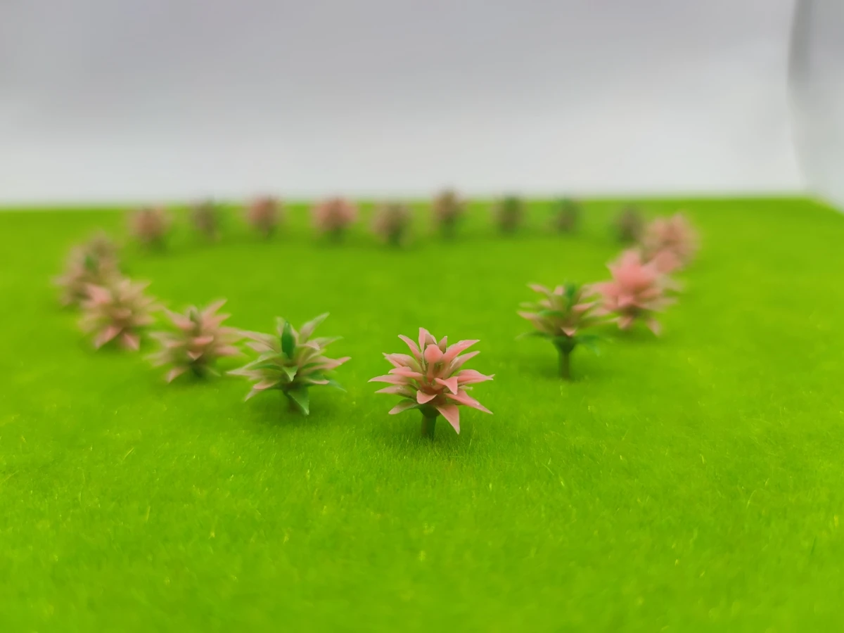 50/100pcs Model Tree Bushes Scale Flower Grass Forest Greenery Plants Building Park Garden Miniature Landscape Layout 1:87/1:100