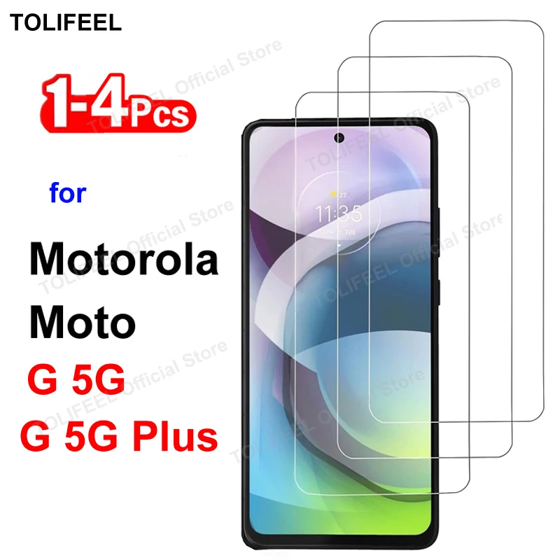 Tempered Glass For Motorola Moto G 5G Plus G5G Screen Protector Film HD Crystal 9H Protective Transparent Phone Glass