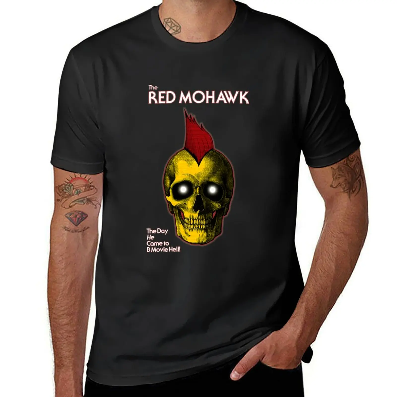 The Red Mohawk T-Shirt oversizeds anime mens funny t shirts
