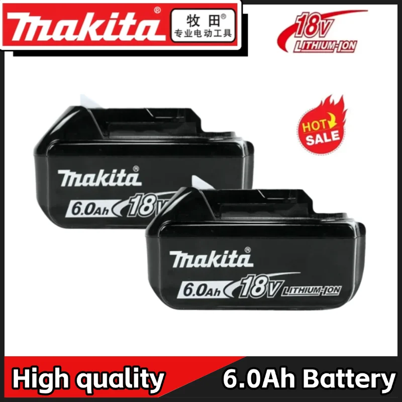 

100% Original Makita 18V Tool Battery 5Ah/6Ah Rechargeable Performance Battery, Replacement Battery for Makita Power Tools