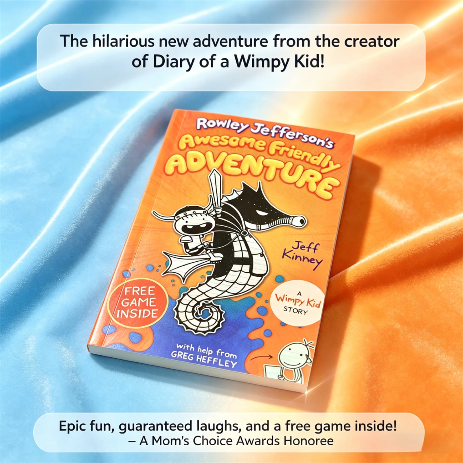 

Rowley Jefferson's Awesome Friendly Adventure By Jeff Kinney A Wimpy Kid Story Kids Book with Free Game Inside
