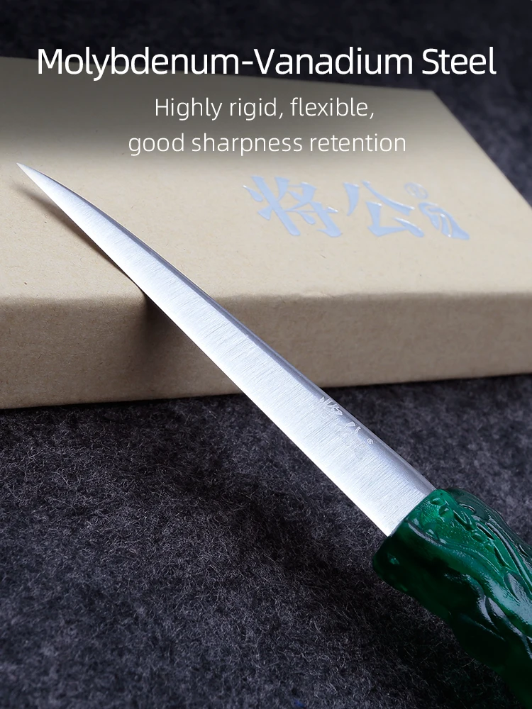 GAINSCOME Fruit Carving Knife Main Fruit Platter Carving Master Knife Molybdenum-vanadium Steel Dragon Knives Unusually Sharp