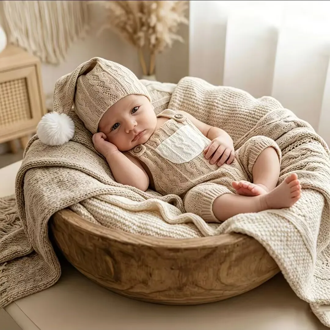 2pcs Newborn Photography Pose Props Set Accessories for Baby Studio Photography Infant Outfits