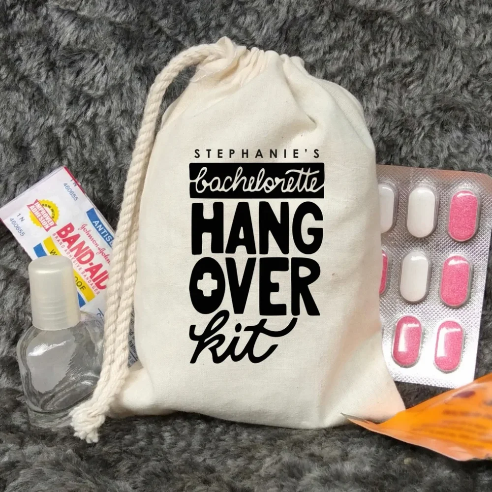 25 pcs Custom Bachelorette Hangover Kit-Ring Bachelorette Party Favors-Party-Las Vegas Hangover Survival Kit -Bridal Shower