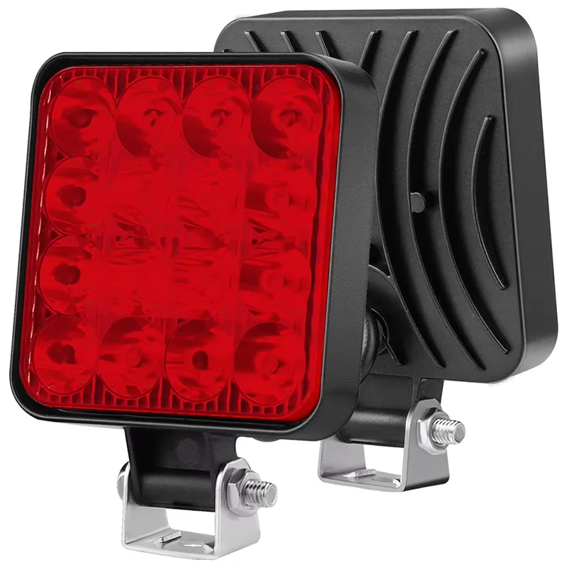 12V-48V explosion Mini Work Light Headlight Led Work Light Bar Square For SUV Truck Off Road Night Driving Light 1pcs