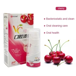 VC Cherry Breath Freshener 25ml Oral Spray Portable Mouth Spray Halitosis Ulcer Treatment Spray Protect Teeth Clean Health Care