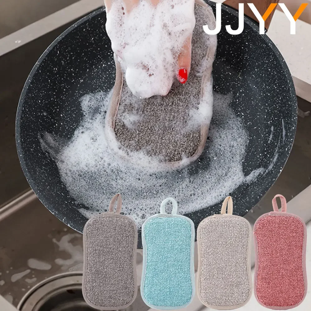 

JJYY Emery Sponge Magic Wipe Cloth Brush Pot Rust and Decontamination Artifact Scouring Pad