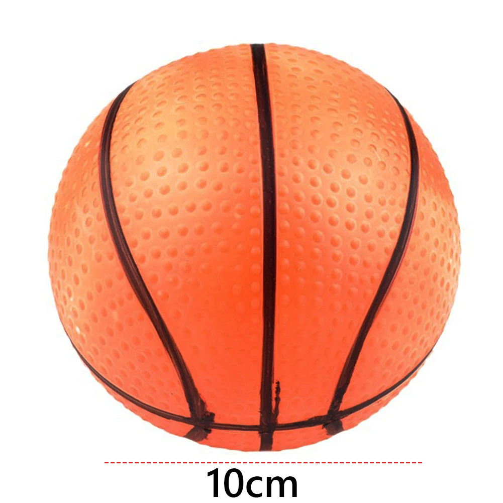 10Pcs 10cm Inflatable Basketball PVC Mini Orange Basketballs Small Basketballs Inflatable Beach Balls for Indoor Sports