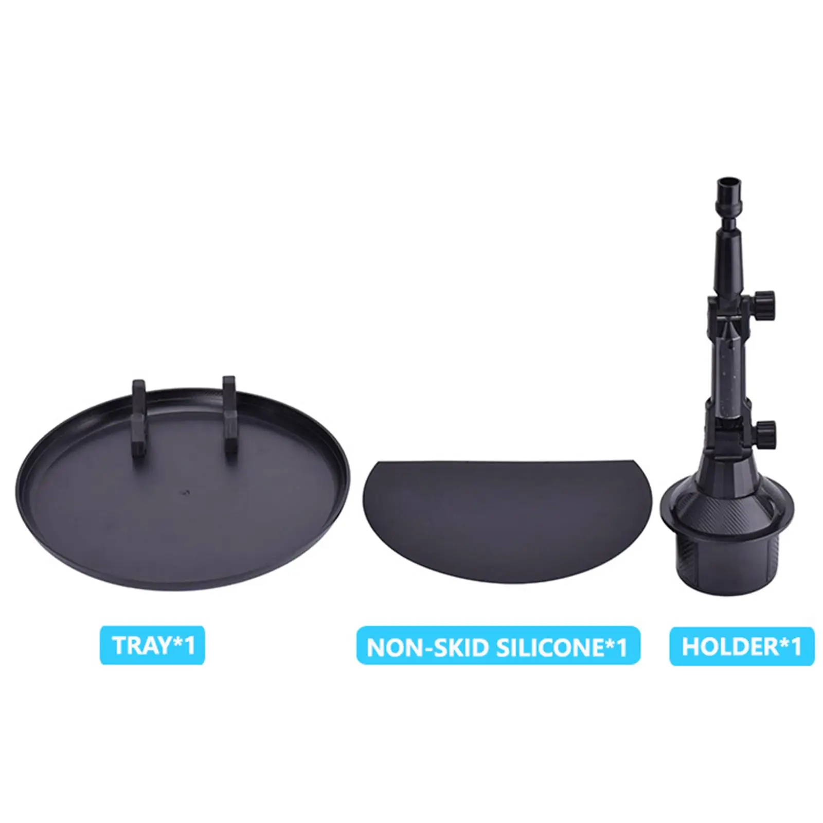 

8.26" Car Tray Holder Adjustable Extendable Base for Food Drink Holder