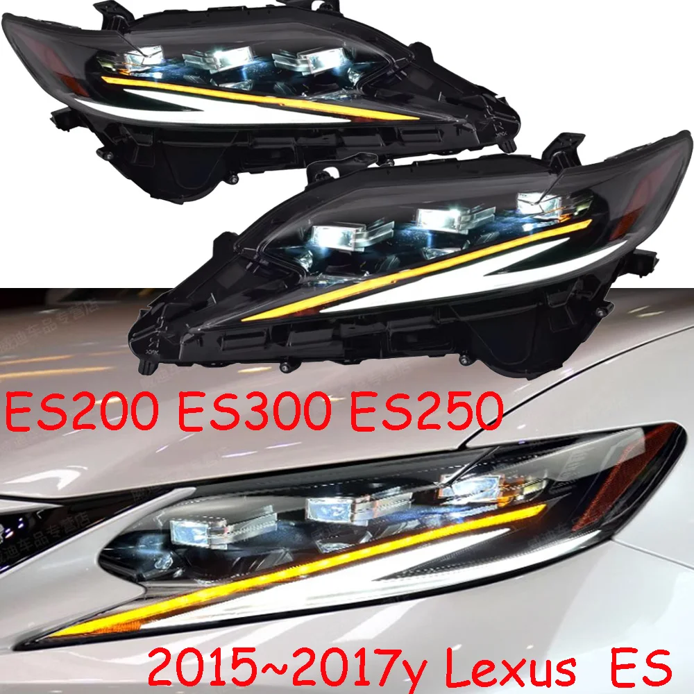 

Автомобильный налобный фонарь для Lexus передние фары ES300 ES250 ES200 все в светодиодный 2015 ~ 2017y передние фары для Lexus противотуманные фонари