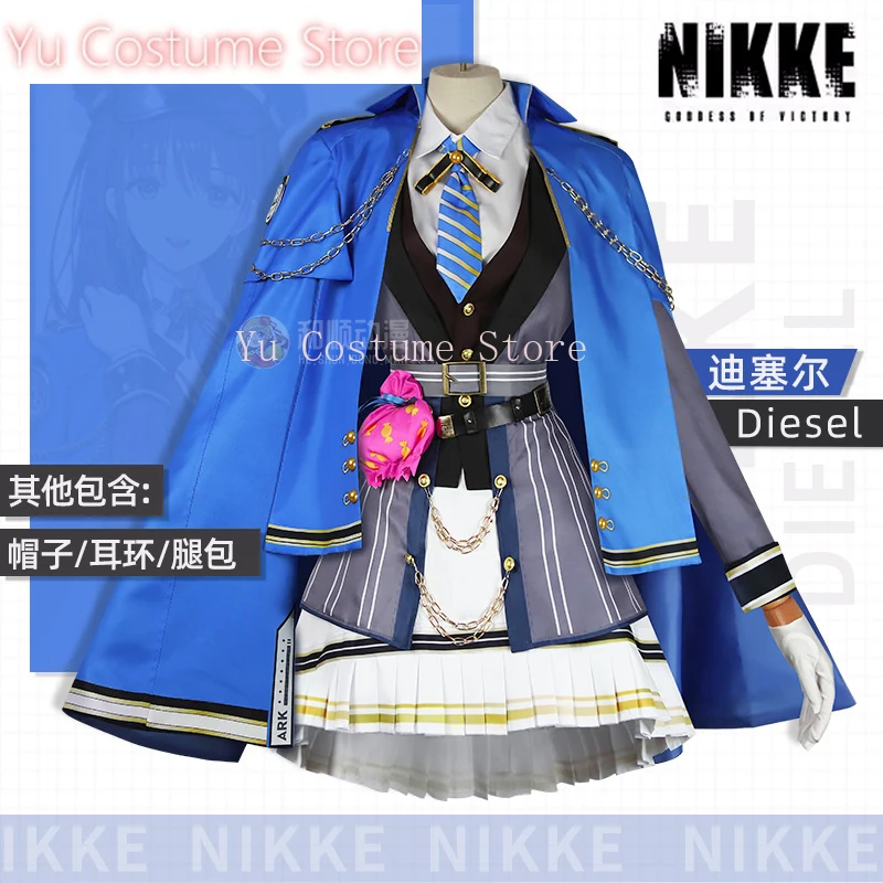 YuCostumeAnime! NIKKE The Goddess Of Victory Diesel Lovely Sailor Suit Cool Uniform Cosplay Costume Halloween Party Outfit Women